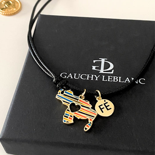 Venezuelan Map & Faith Pendant
