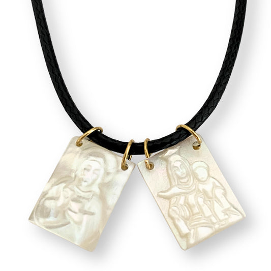 Scapulars Catholic Necklace. Escapulario De La Virgen Del Carmen